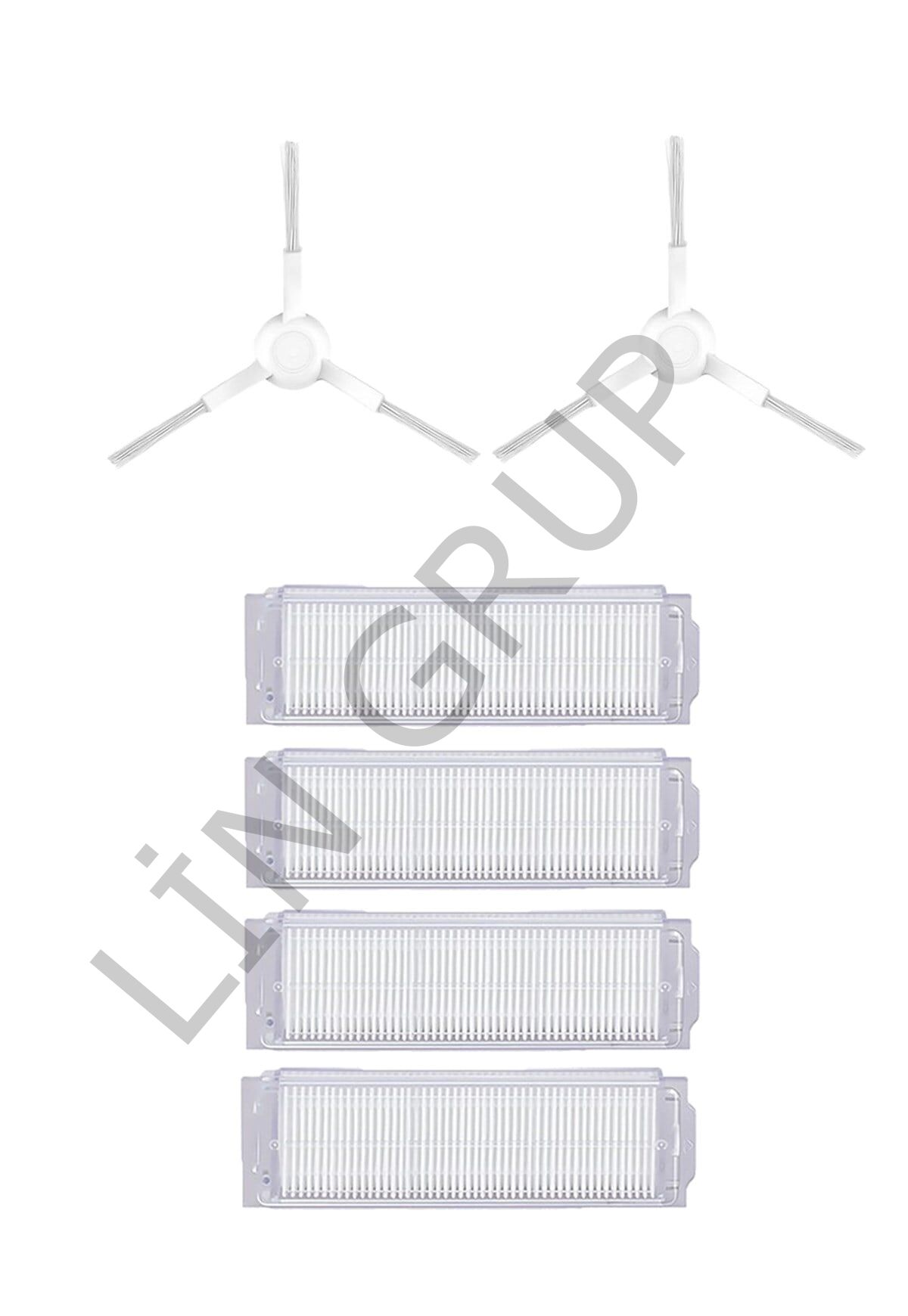 Xiaomi Mop Pro (STYTJ02YM) Robot Süpürge Uyumlu 6'lı Yedek Parça Seti