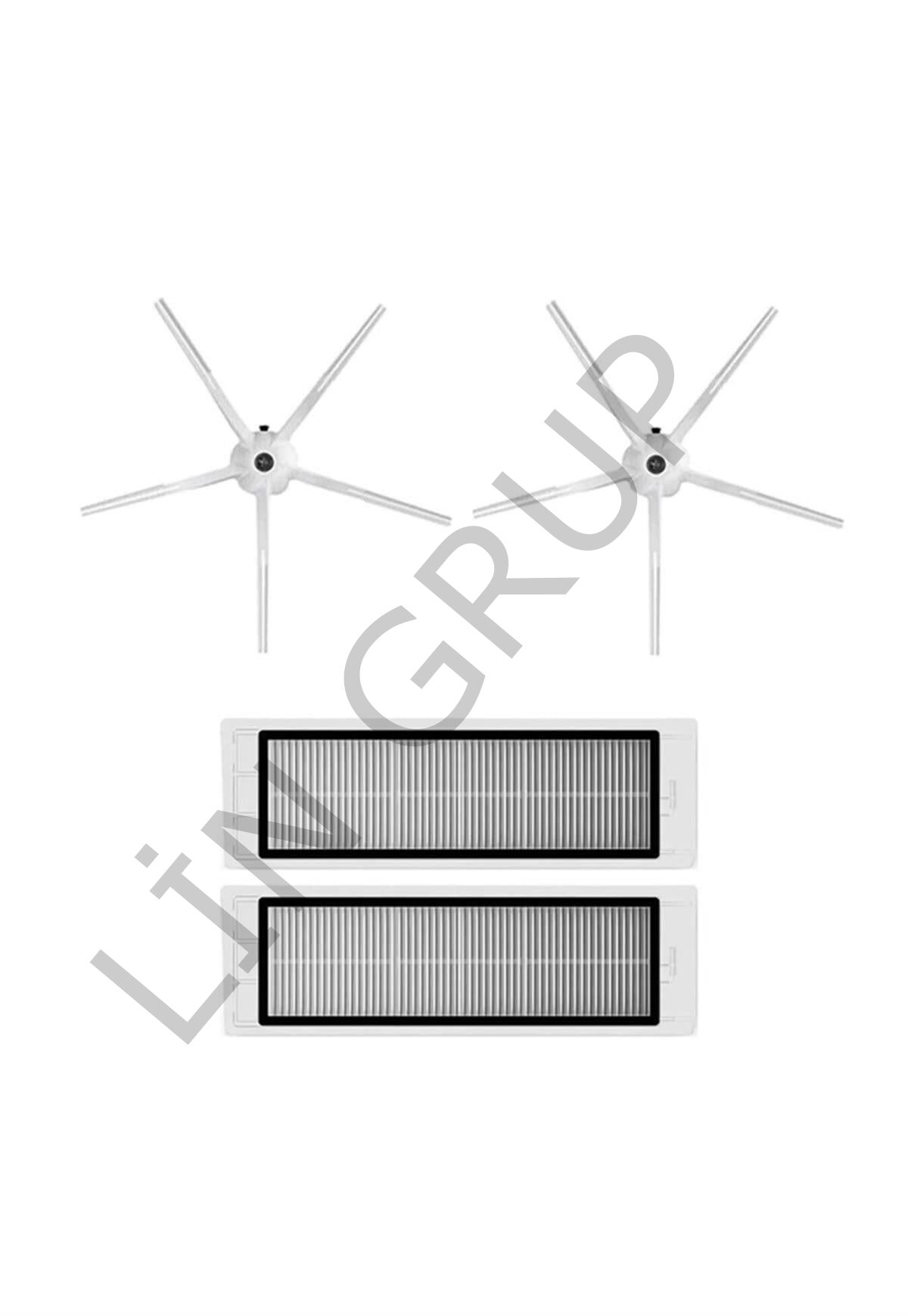 Roborock Q5 Robot Süpürge Uyumlu 4'lü Yedek Parça Seti