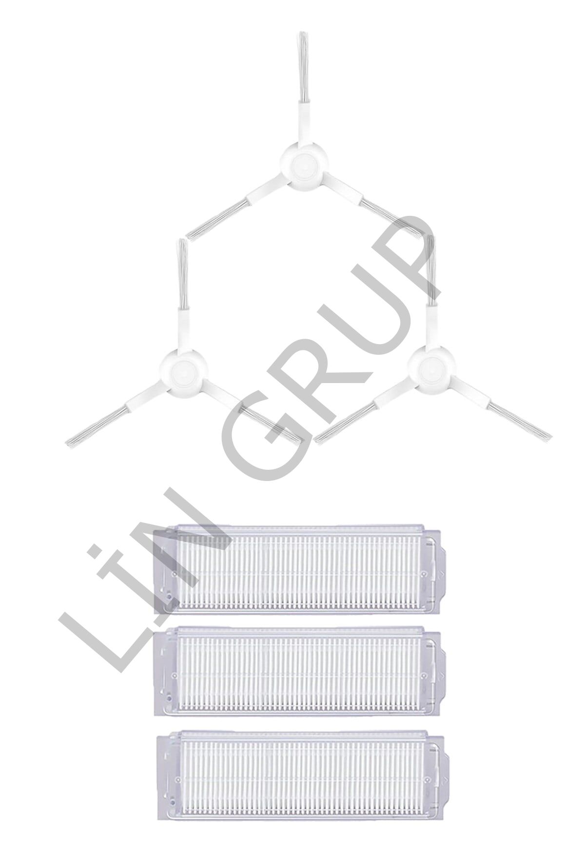 Xiaomi Mop Pro (STYTJ02YM) Robot Süpürge Uyumlu 6'lı Yedek Parça Seti