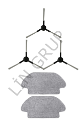 Xiaomi Vacuum Mop 2S  Robot Süpürge Uyumlu 5'li Yedek Parça Seti