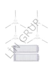 Xiaomi Mop Pro (STYTJ02YM) Robot Süpürge Uyumlu 6'lı Yedek Parça Seti