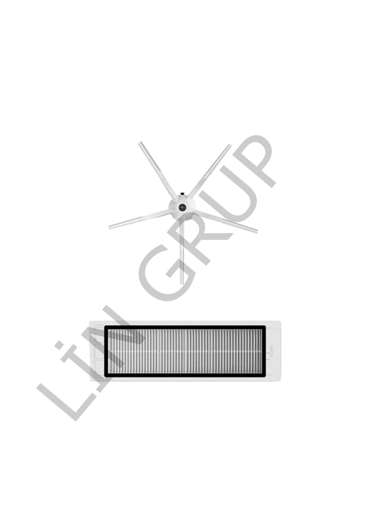 Roborock S5 Max Robot Süpürge Uyumlu 2'li Yedek Parça Seti