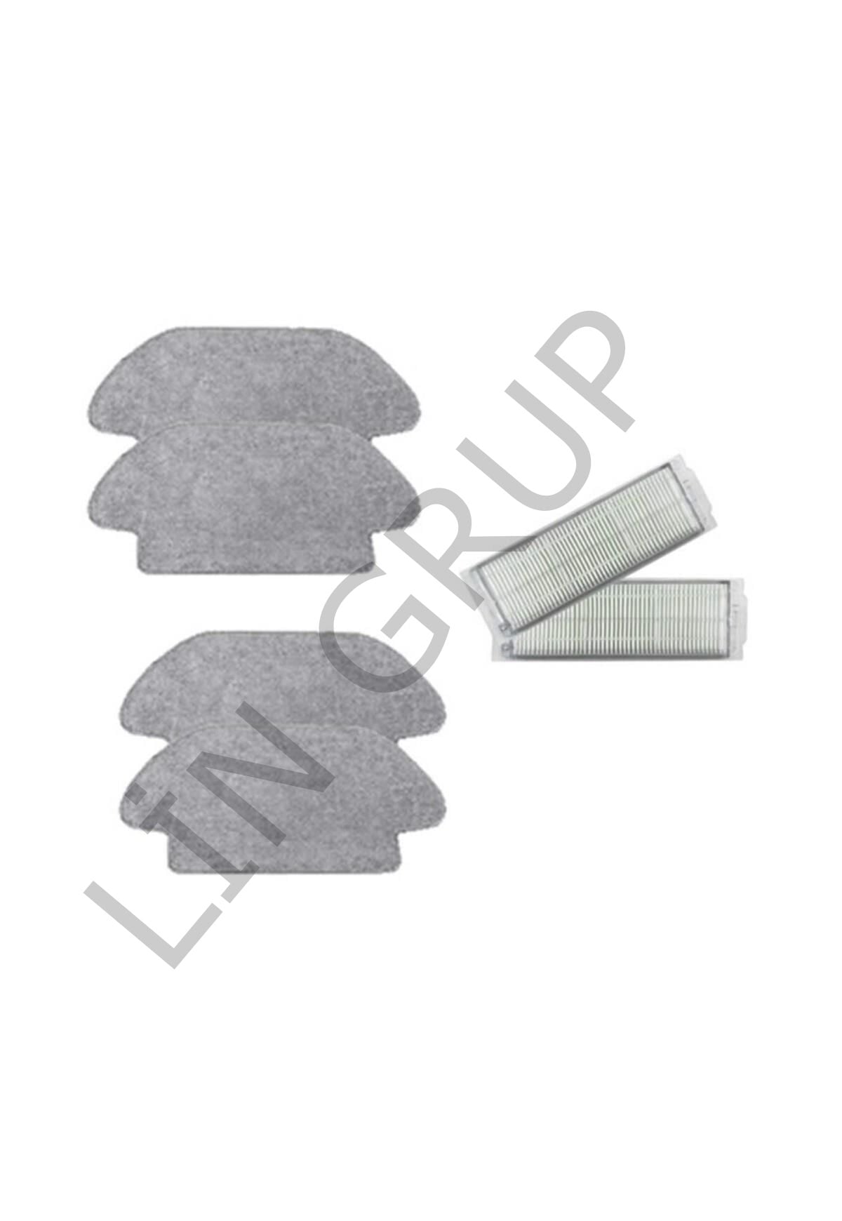 Xiaomi Vacuum Mop 2S  Robot Süpürge Uyumlu 6'lı Yedek Parça Seti