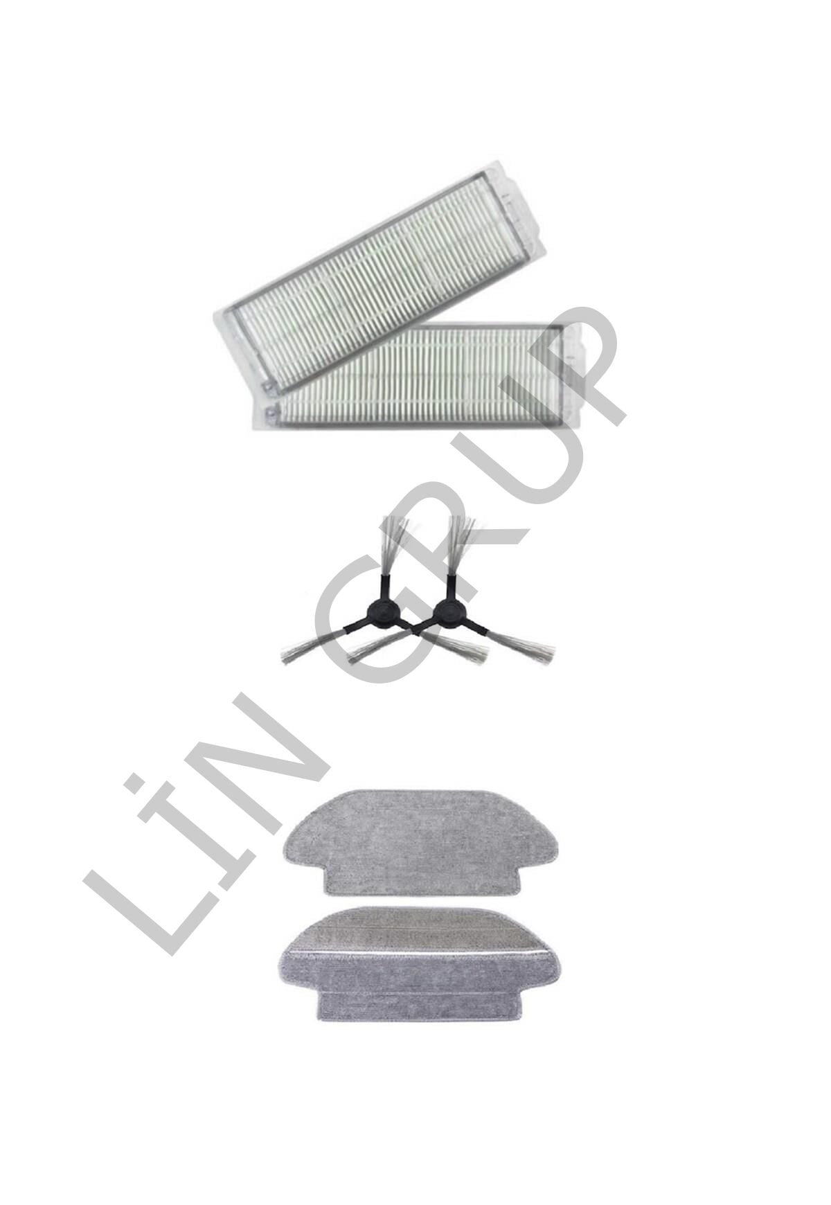 Xiaomi Vacuum Mop 2S  Robot Süpürge Uyumlu 6'lı Yedek Parça Seti