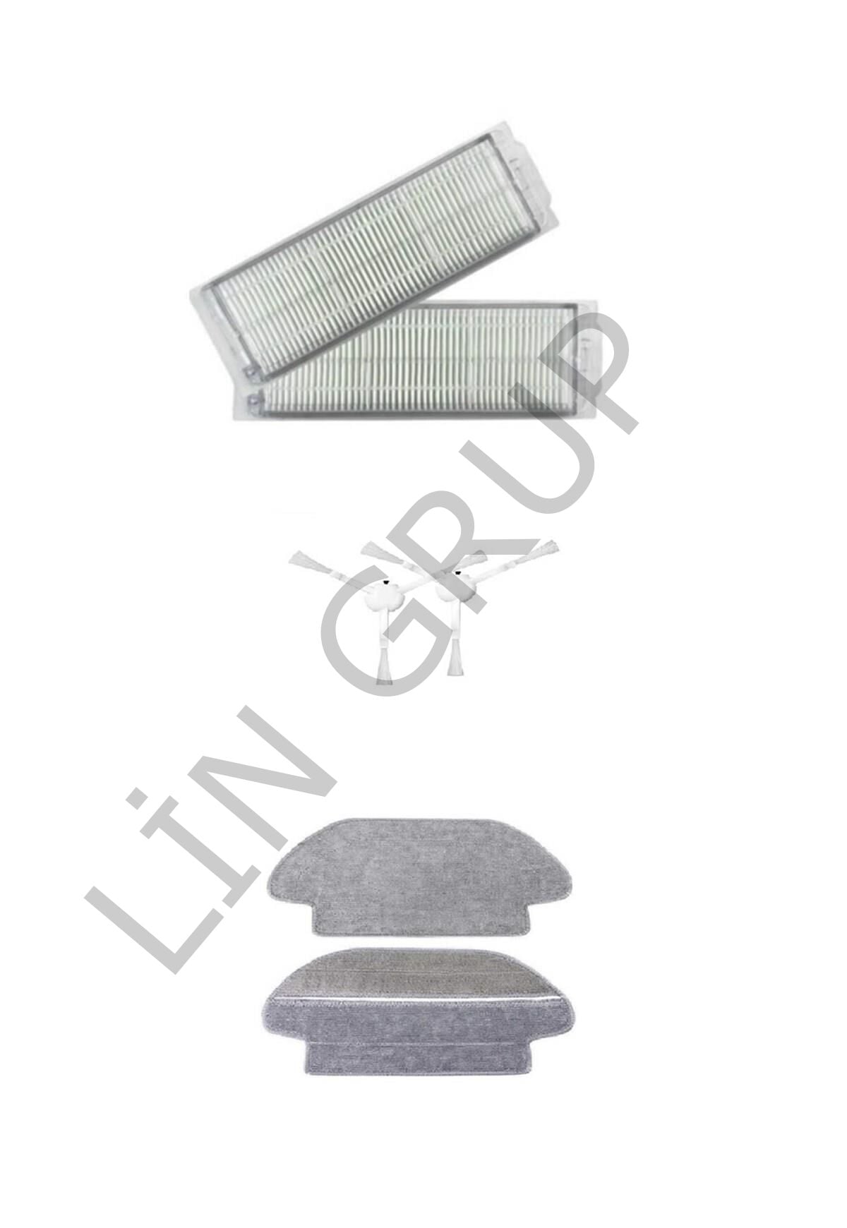 Xiaomi Vacuum Mop 2S  Robot Süpürge Uyumlu 6'lı Yedek Parça Seti