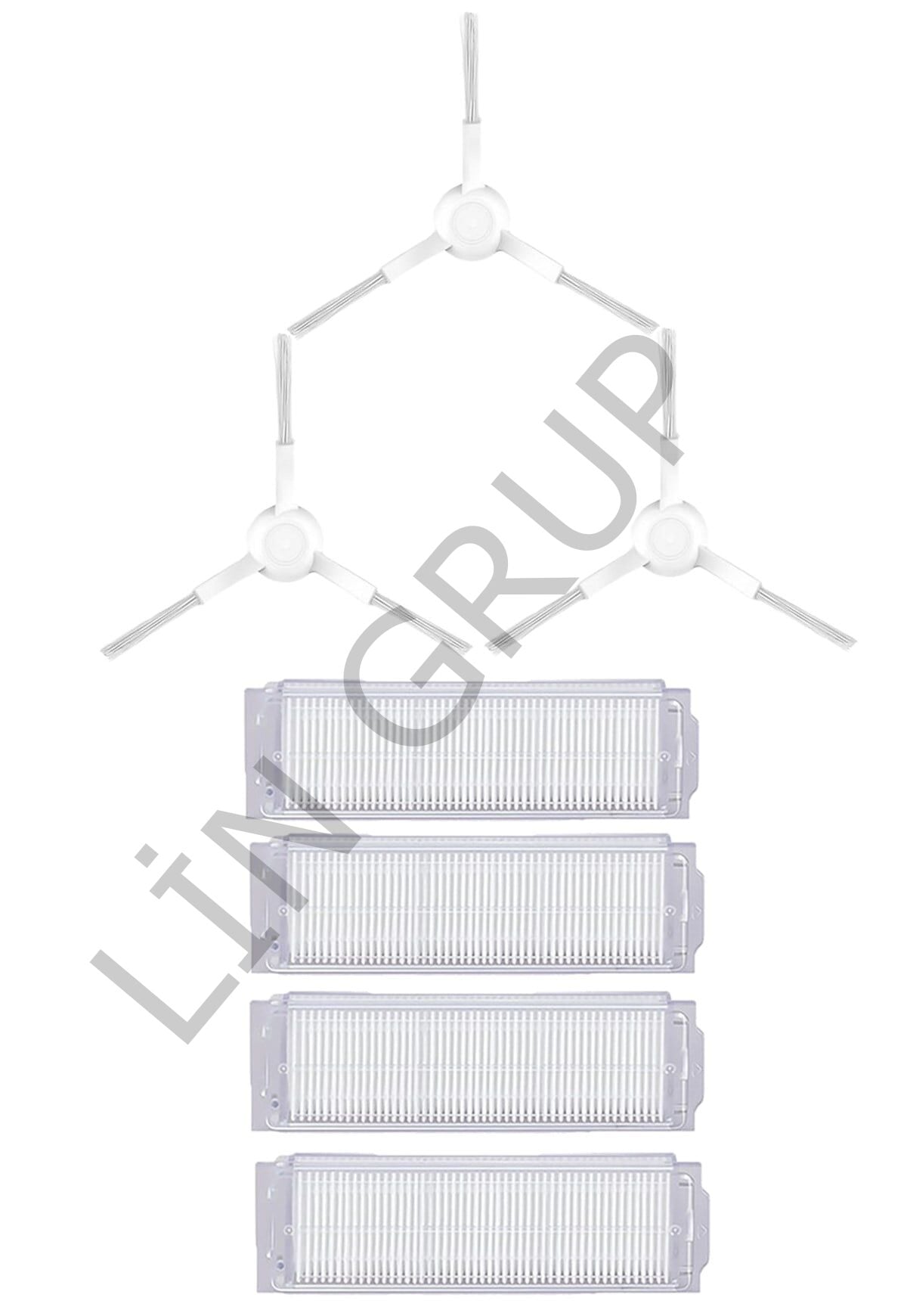 Xiaomi Mop Pro (STYTJ02YM) Robot Süpürge Uyumlu 7'li Yedek Parça Seti