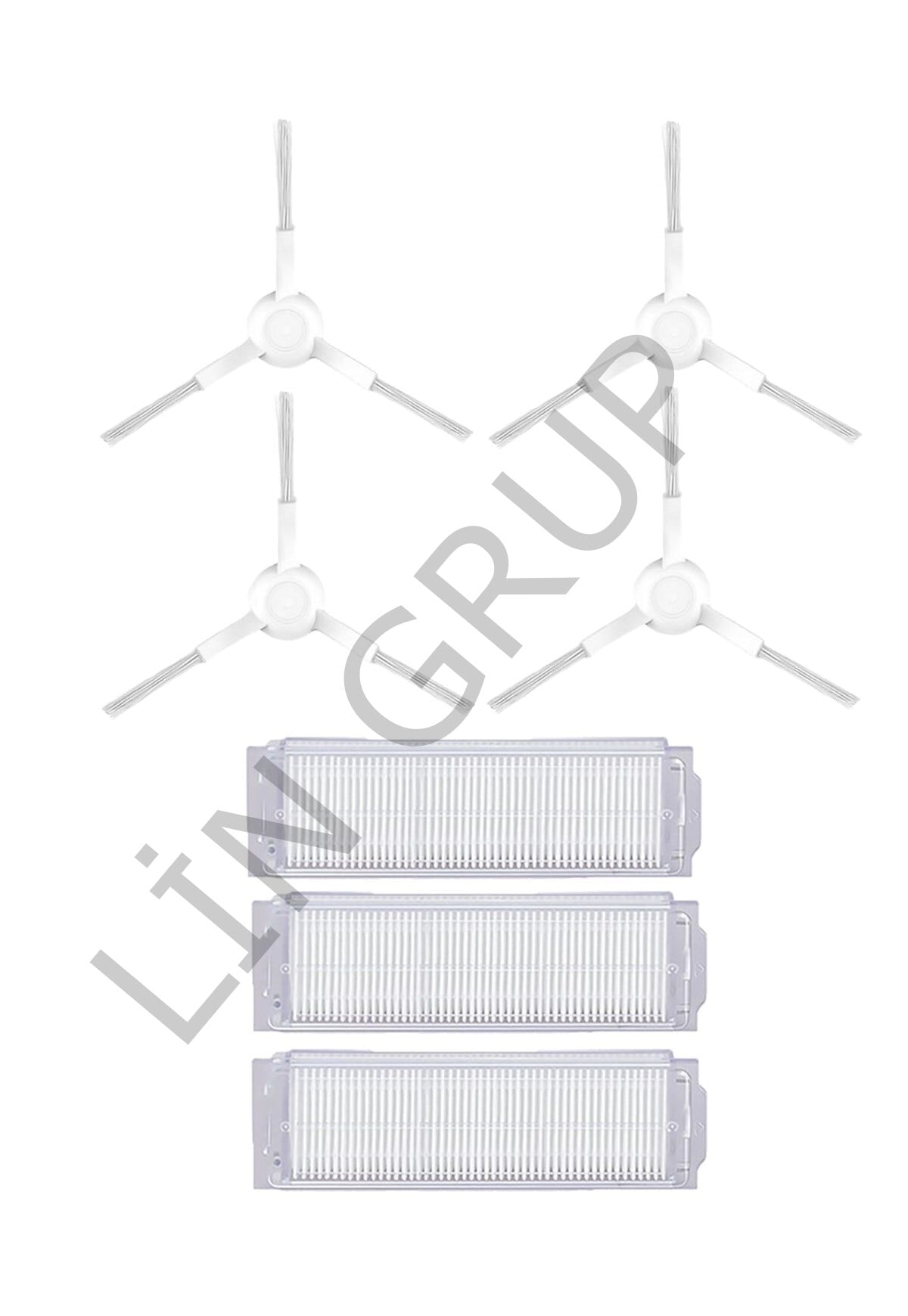 Xiaomi Mop Pro (STYTJ02YM) Robot Süpürge Uyumlu 7'li Yedek Parça Seti