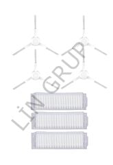 Xiaomi Mop Pro (STYTJ02YM) Robot Süpürge Uyumlu 7'li Yedek Parça Seti