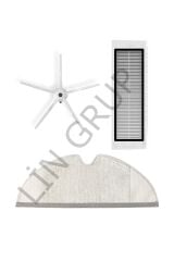 Roborock S5 MAX Robot Süpürge Uyumlu 3'lü Yedek Parça Seti