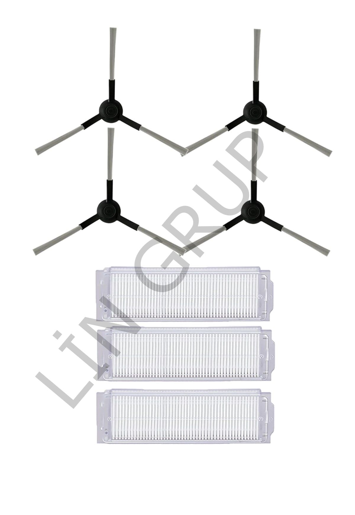 Xiaomi Mop Pro (STYTJ02YM) Robot Süpürge Uyumlu 7'li Yedek Parça Seti