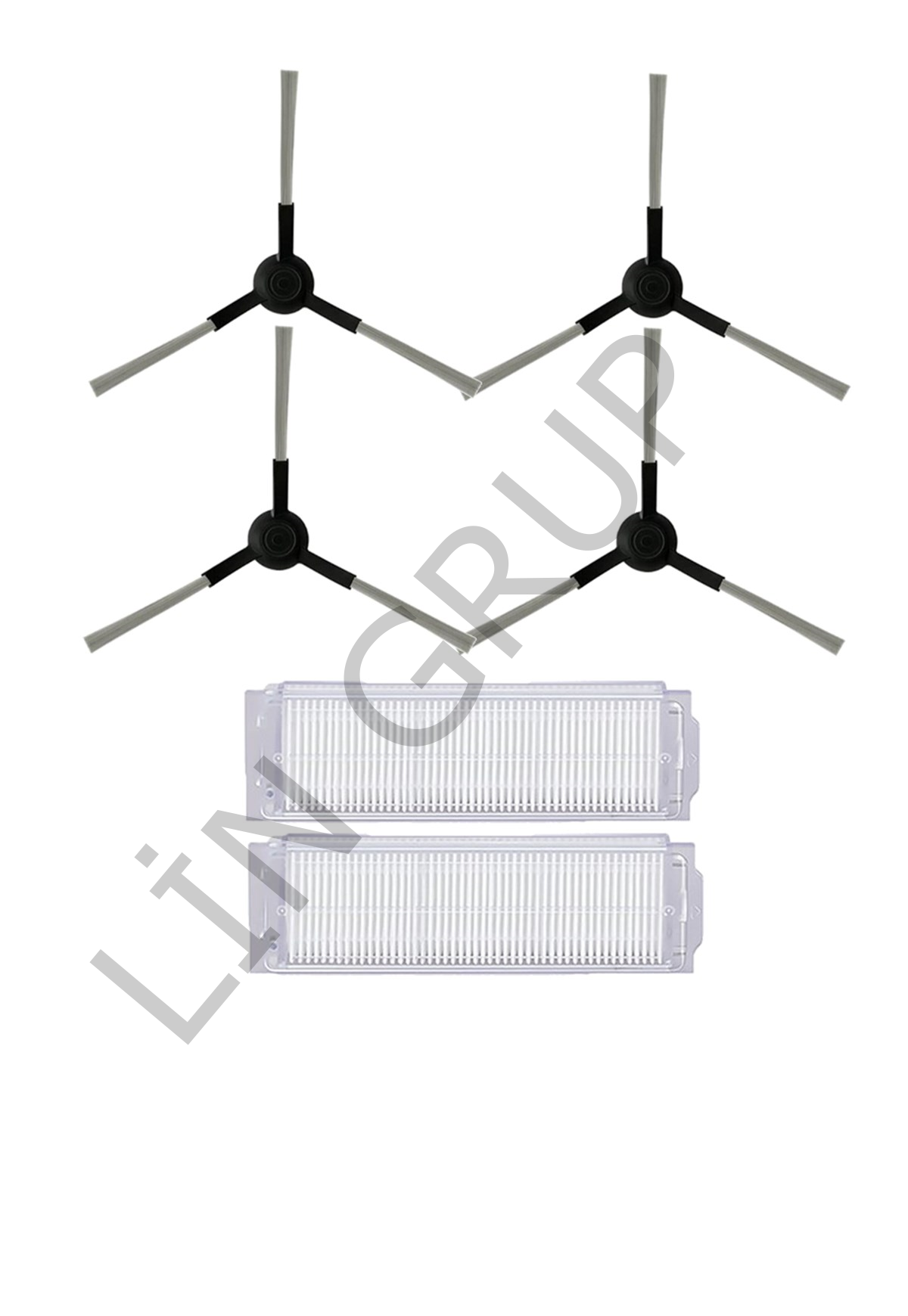 Xiaomi Vacuum Mop 2S  Robot Süpürge Uyumlu 6'lı Yedek Parça Seti