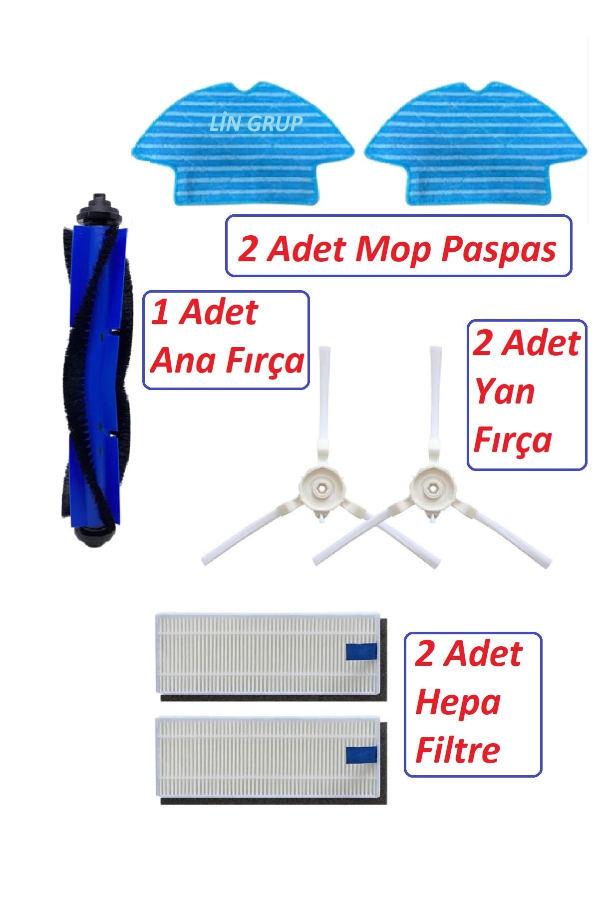 Tefal X-Plorer Robot RG7675WH RR76OF0 Yedek Parça - Tefal Rowenta Explorer X-Plorer - TYPE RR76OF0 Uyumlu Yedek Parçalar