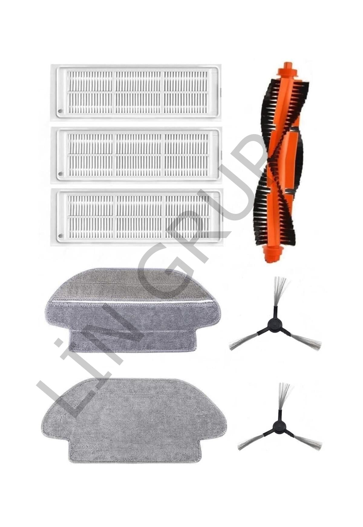 Xiaomi Vacuum Mop 2S  Robot Süpürge Uyumlu 8'li Yedek Parça Seti