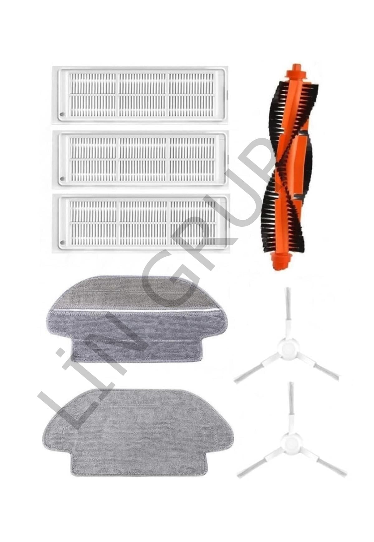 Xiaomi Vacuum Mop 2S  Robot Süpürge Uyumlu 8'li Yedek Parça Seti