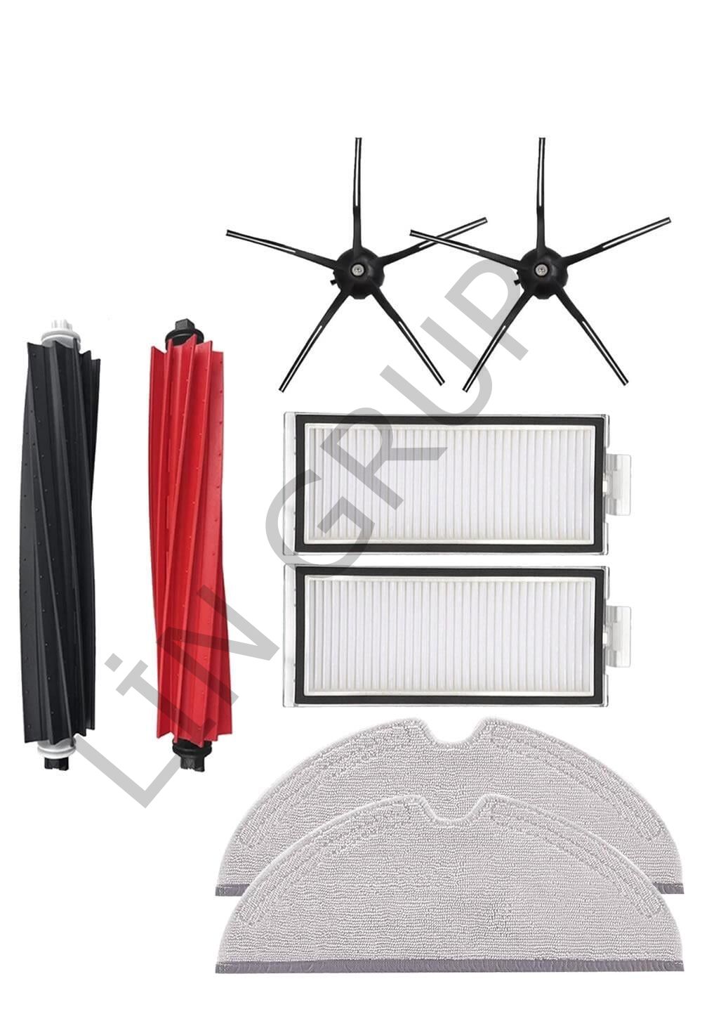 Roborock Q8 Max Robot Süpürge Uyumlu 8'li Yedek Parça Seti