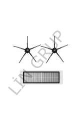 Roborock S5 Max Robot Süpürge Uyumlu 3'lü Yedek Parça Seti