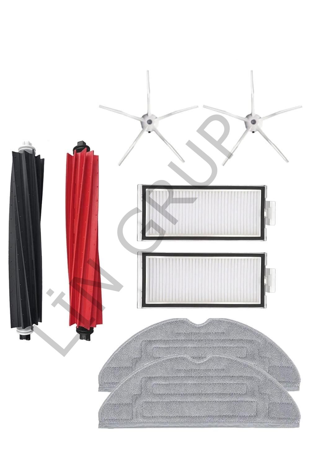 Roborock Q8 Max Robot Süpürge Uyumlu 8'li Yedek Parça Seti