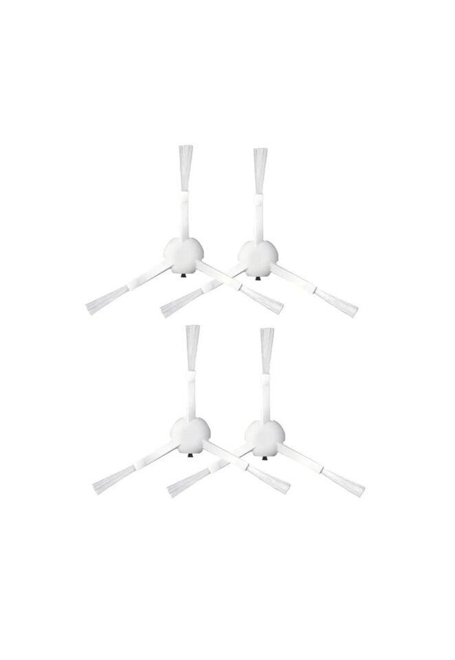 Dreame L10 Pro Robot Süpürge Uyumlu 4'lü Yan Fırça- Yedek Parça Seti