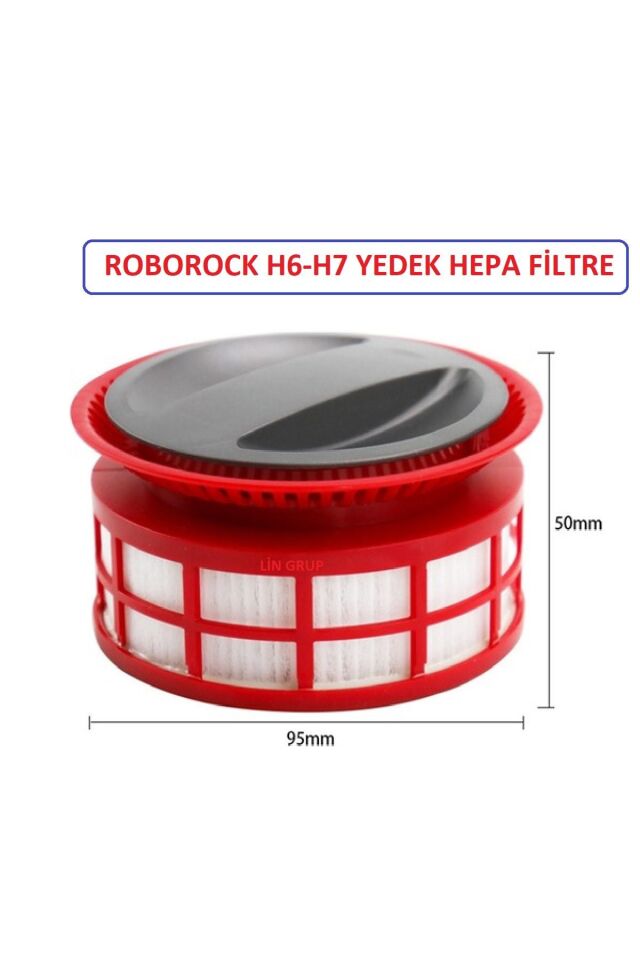 Roborock Şarjlı Dikey Süpürge H6 - H7 Uyumlu Hepa Filtre