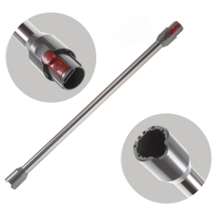 Dyson V12 Uyumlu Şarjlı Süpürge Borusu Nikel Gri