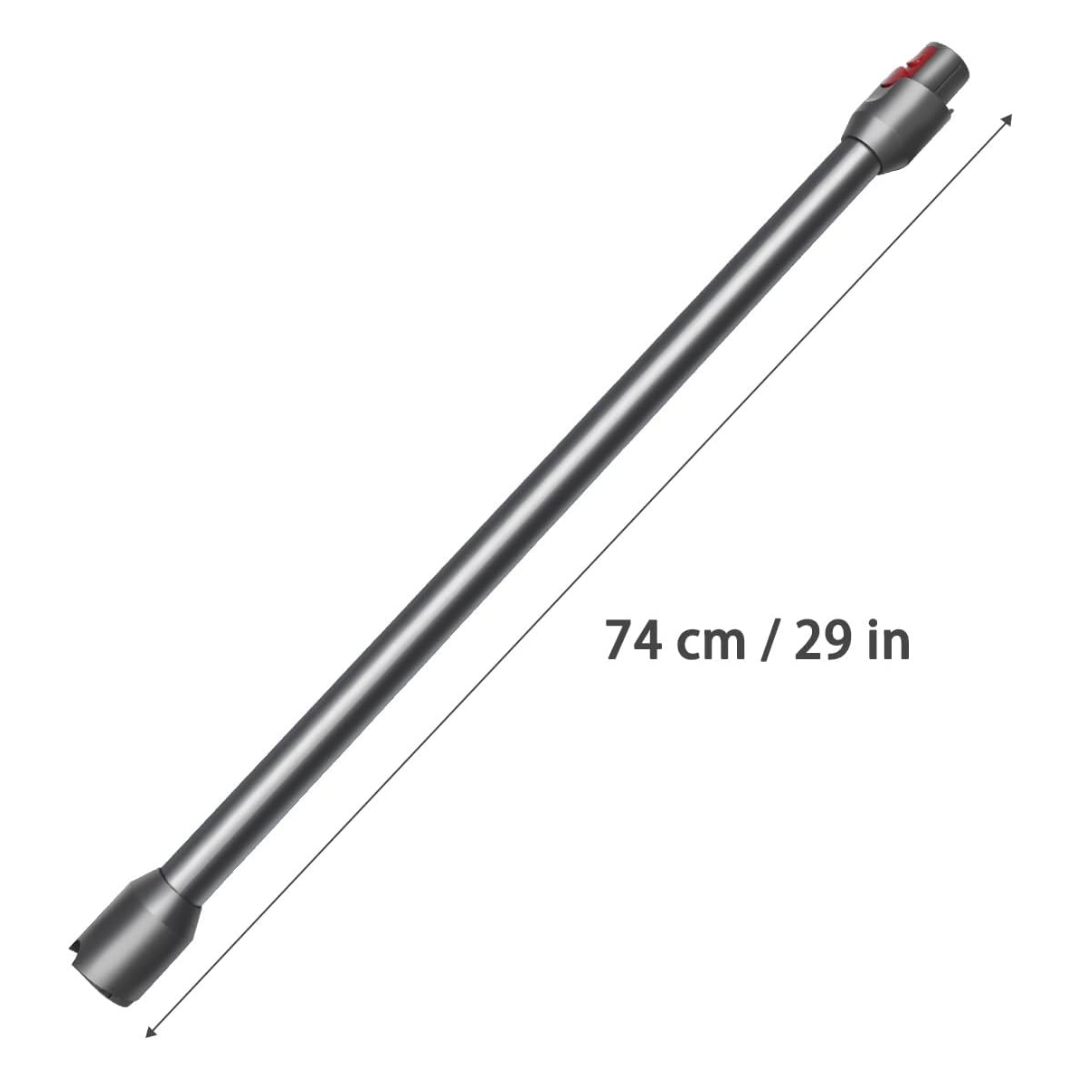Dyson V12 Uyumlu Şarjlı Süpürge Borusu Nikel Gri