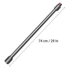 Dyson V12 Uyumlu Şarjlı Süpürge Borusu Nikel Gri
