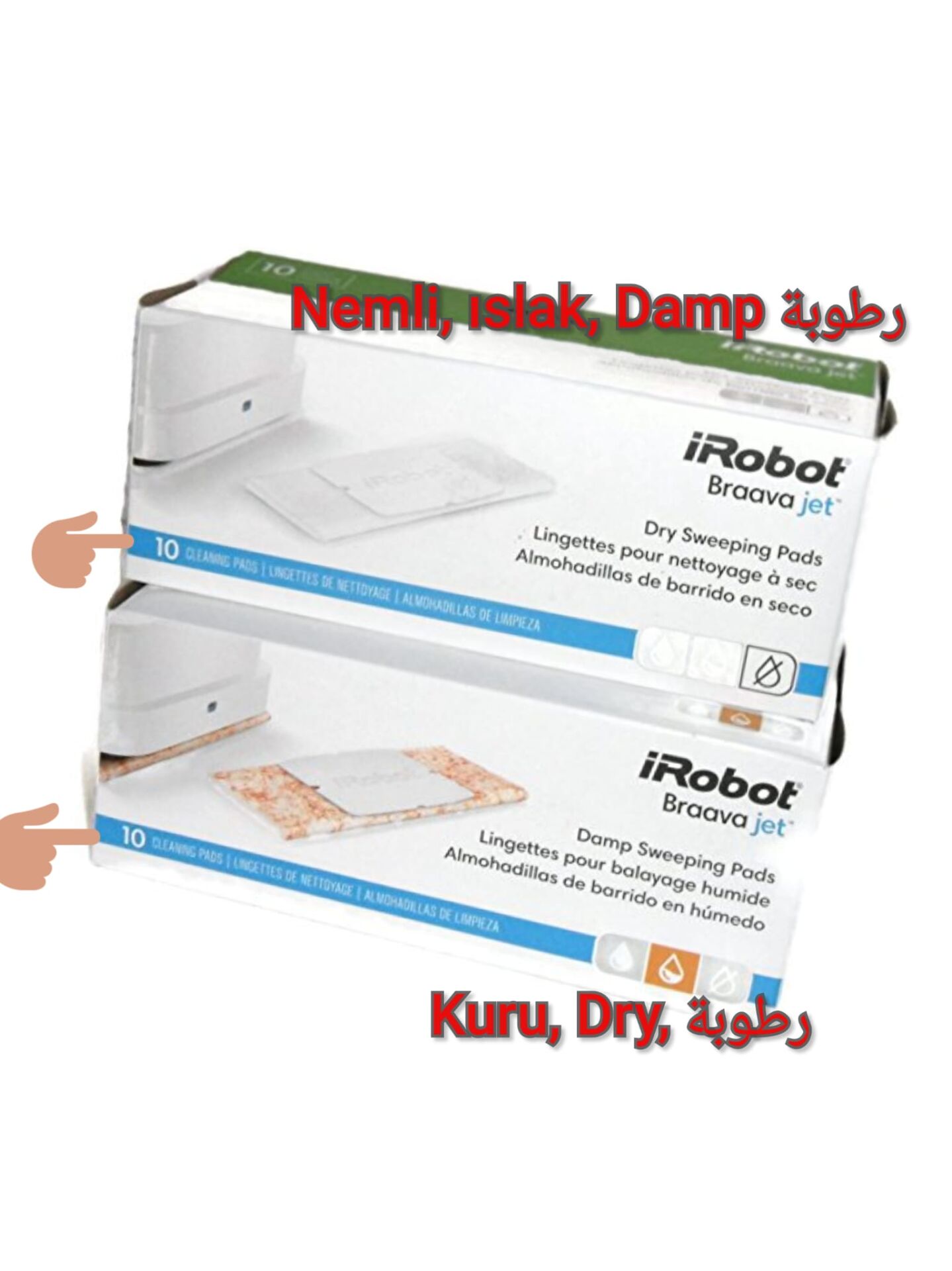 irobot Brava jet 240 Mop paspas pedi 20 li ıslak ve kuru