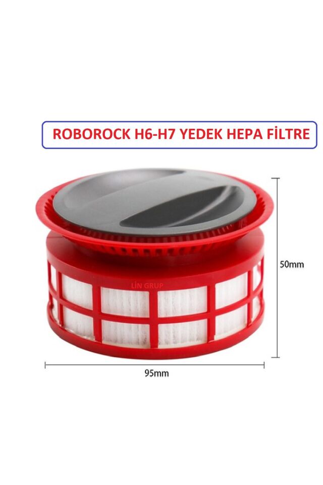 Roborock Şarjlı Dikey Süpürge H6 - H7 Uyumlu Hepa Filtre 3 ADET