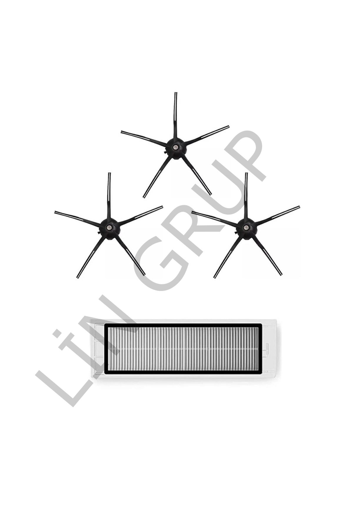 Roborock S5 Max Robot Süpürge Uyumlu 4'lü Yedek Parça Seti