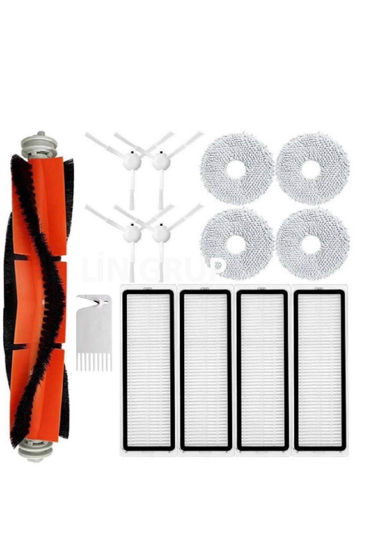 Dreame Bot L10 Ultra-L10s Ultra-S10 Pro-Xiaomi S10+ X10 Set - Uyumlu Yedek Set