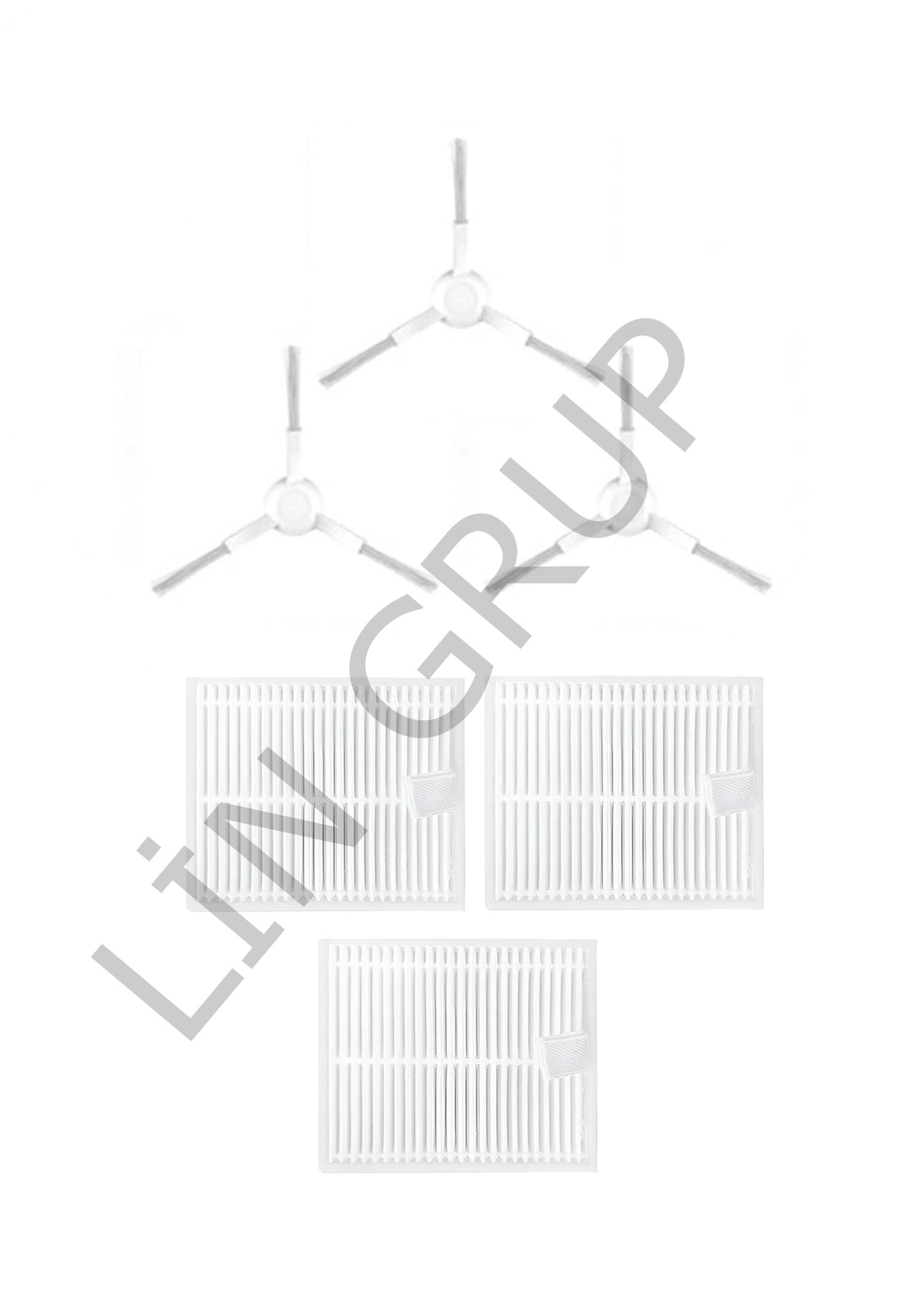 Xiaomi E10 Robot Süpürge Uyumlu 6'lı Yedek Parça Seti