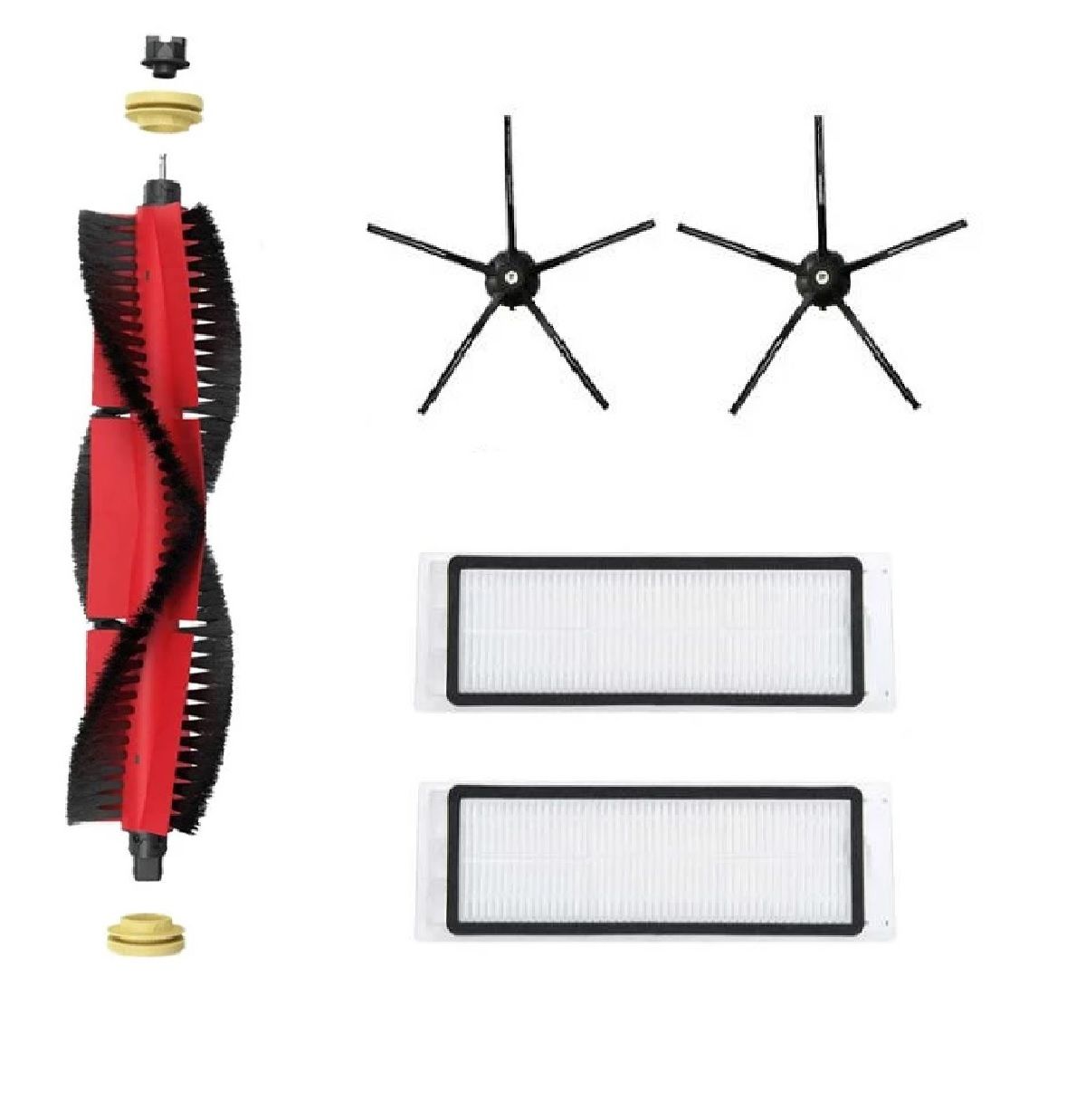 Roborock S5 Max -S6 Maxv Uyumlu Yedek Parçaları Filtre Fırça SİYAHSET