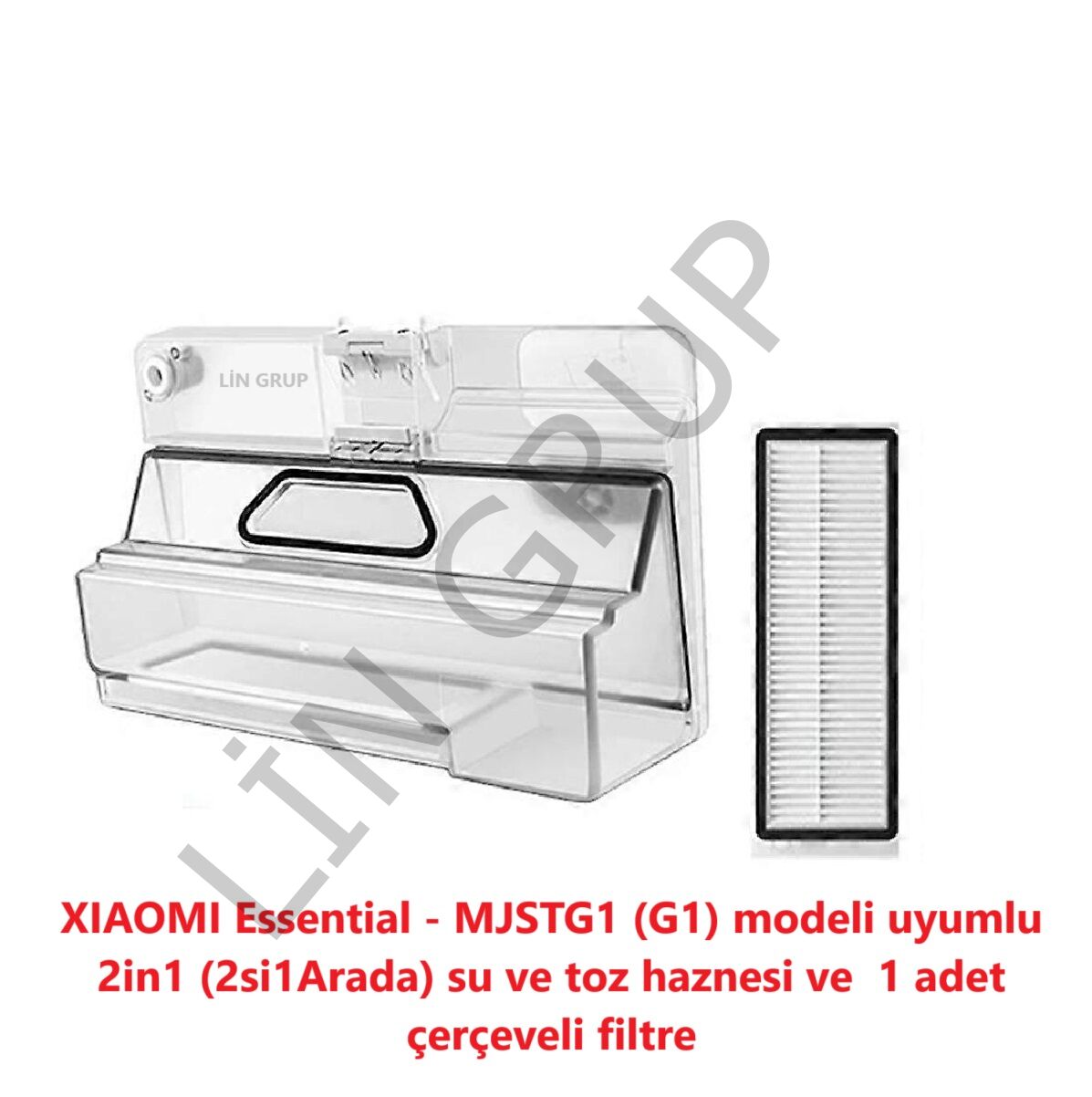 Umie LS5 Robot Süpürge Uyumlu Su ve Toz haznesi 2in1