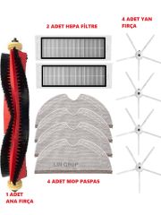 Roborock S5 Max -S6 Maxv Uyumlu Yedek Parçaları Filtre Fırça SET01