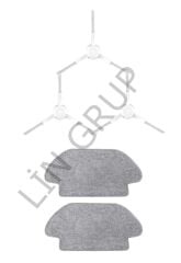 Xiaomi Mop P (STYTJ02YM) Robot Süpürge Uyumlu 5'li Yedek Parça Seti