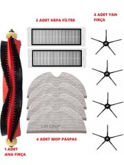 Roborock S5 Max -S6 Maxv Uyumlu Yedek Parçaları Filtre Fırça SET02