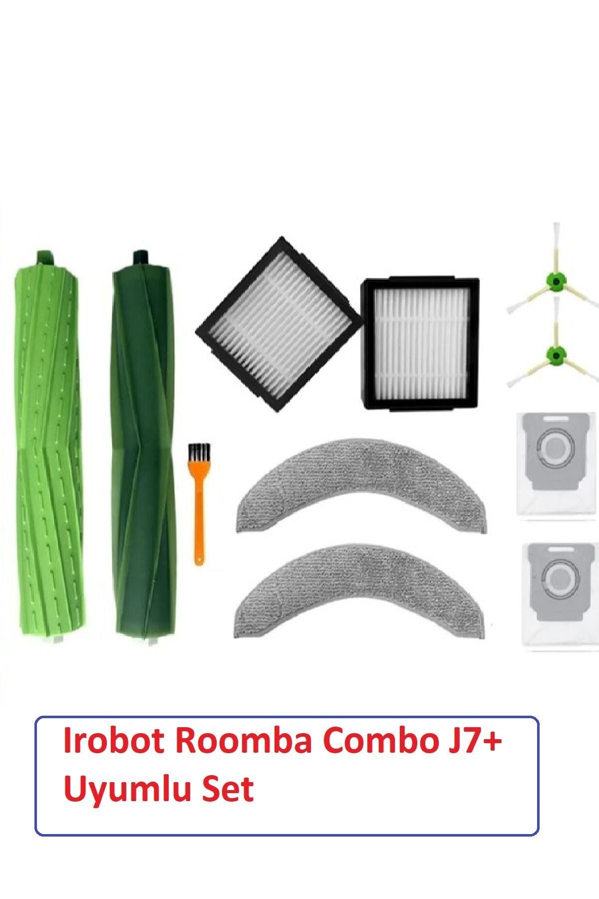 iRobot Roomba Combo J7+ mop paspas fırça toz torbası filtre (Hepa filtre)