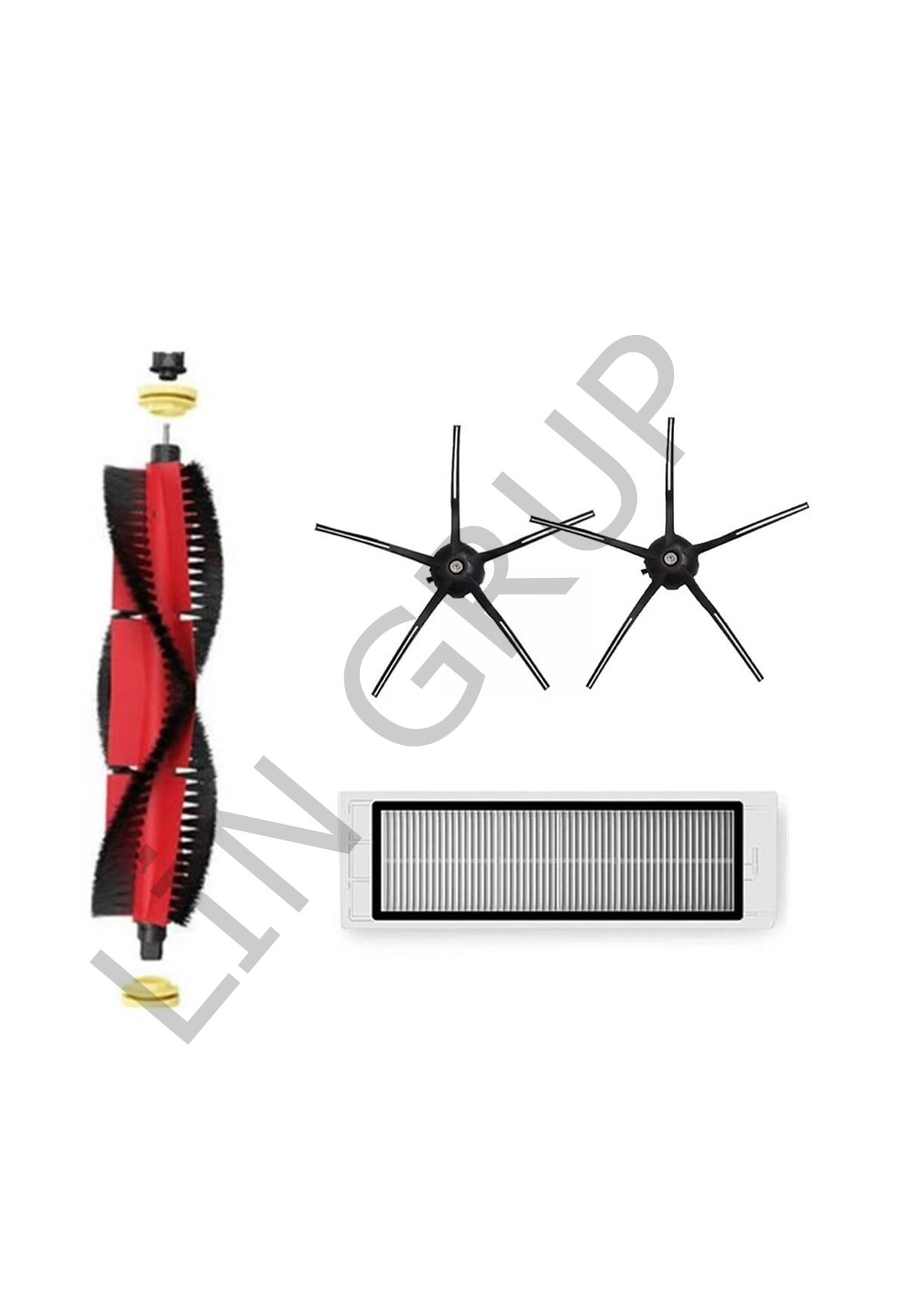 Roborock S5 Max Robot Süpürge Uyumlu 4'lü Yedek Parça Seti