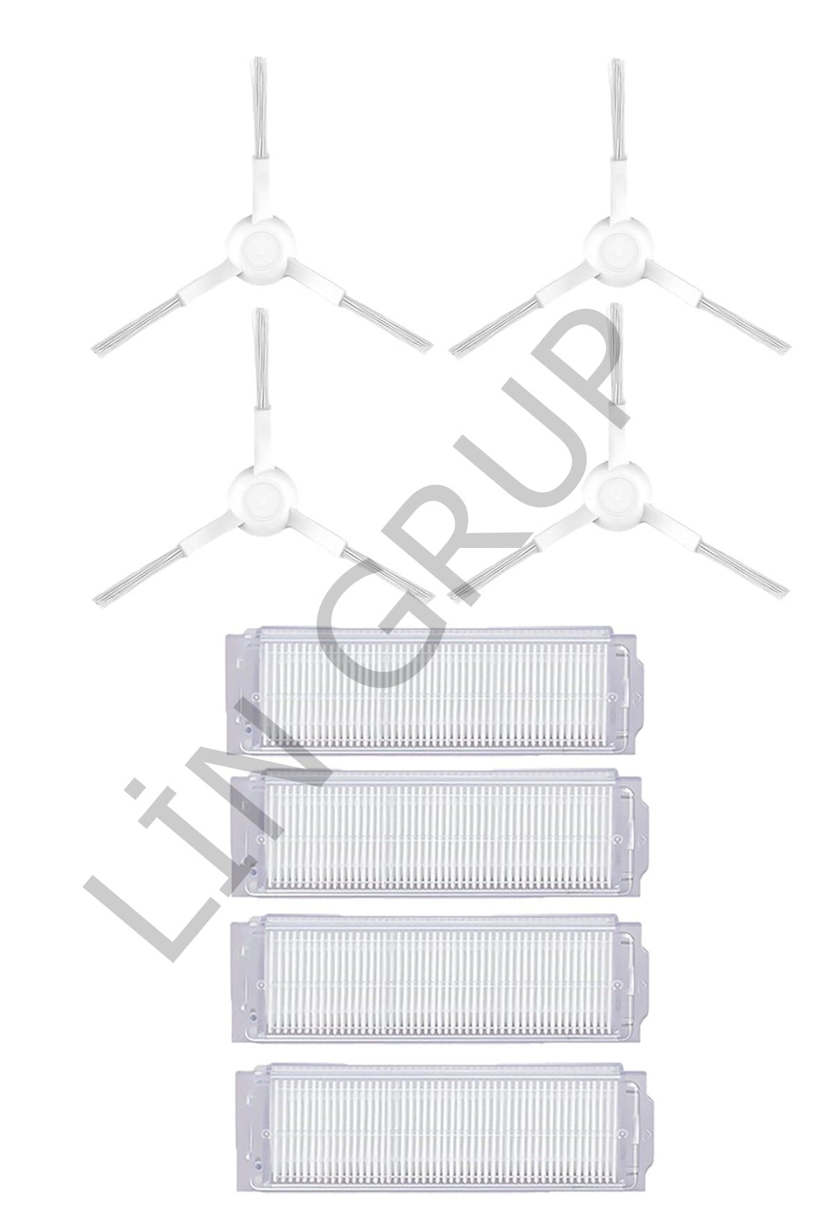 Xiaomi Mop P (STYTJ02YM) Robot Süpürge Uyumlu 8'li Yedek Parça Seti