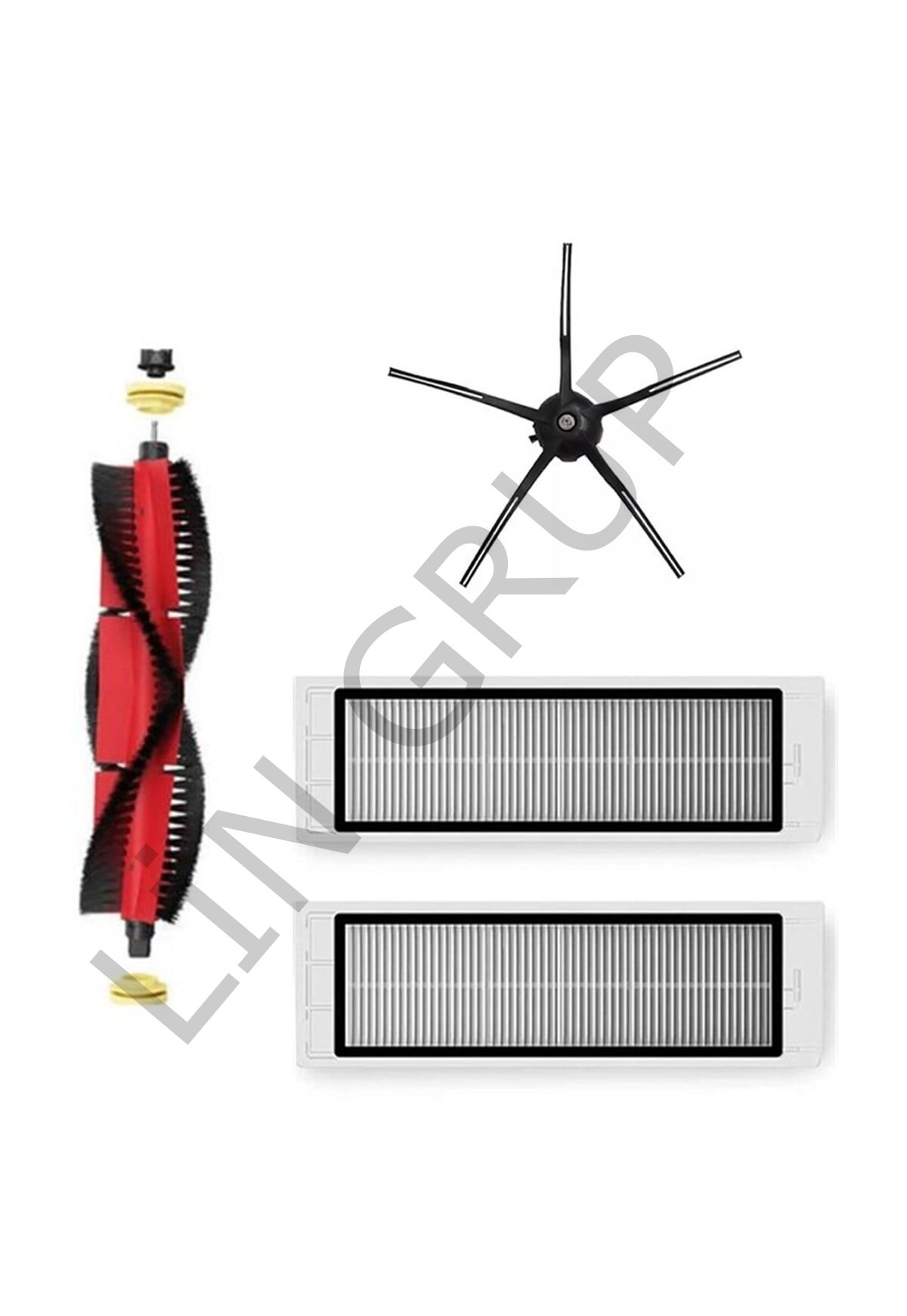 Roborock S5 Max Robot Süpürge Uyumlu 4'lü Yedek Parça Seti
