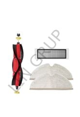 Roborock S5 Max Robot Süpürge Uyumlu 4'lü Yedek Parça Seti