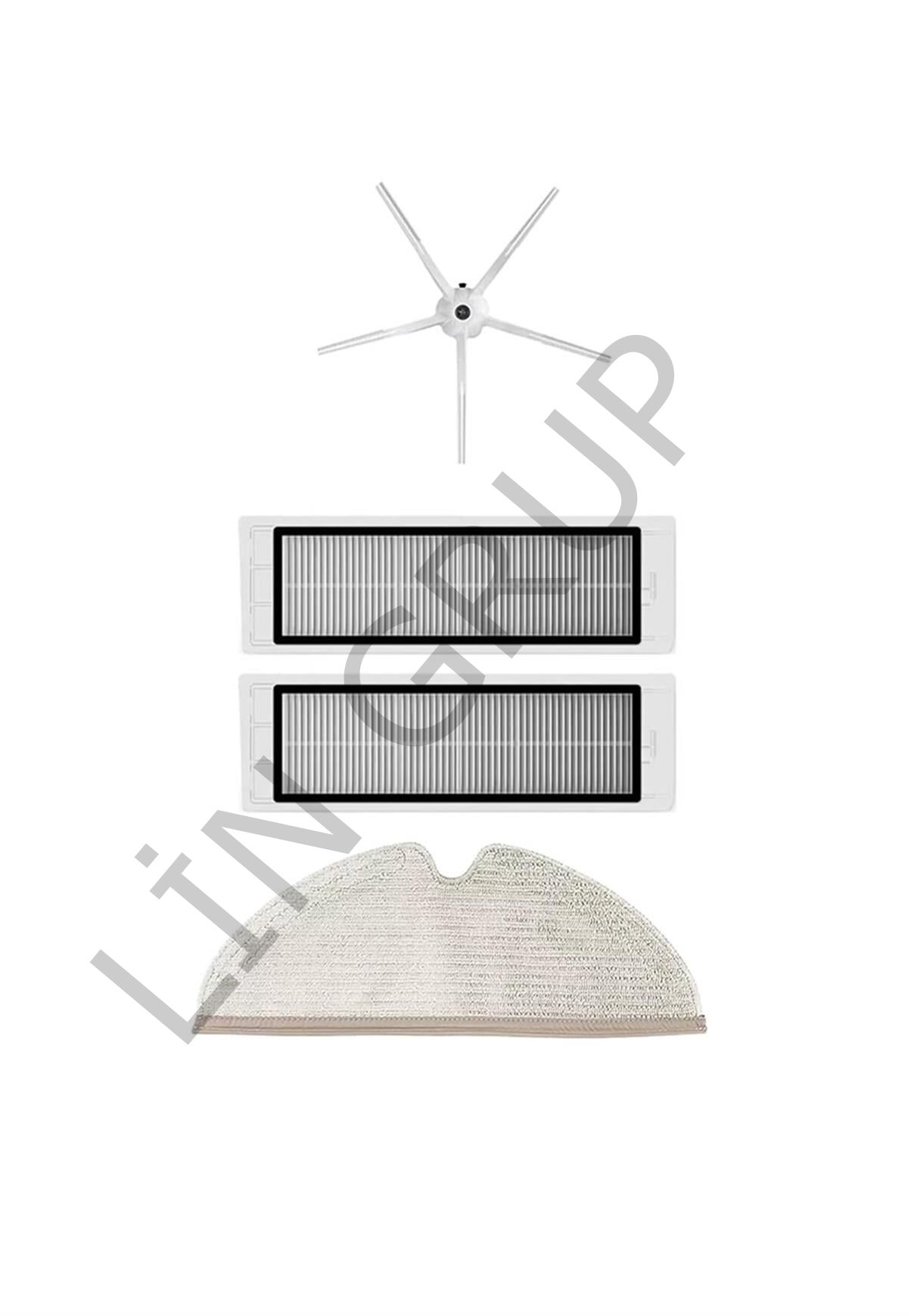 Roborock S5 Max Robot Süpürge Uyumlu 4'lü Yedek Parça Seti
