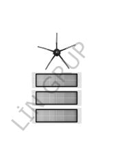 Roborock S5 Max Robot Süpürge Uyumlu 4'lü Yedek Parça Seti