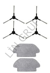 Xiaomi Mop P (STYTJ02YM) Robot Süpürge Uyumlu 6'lı Yedek Parça Seti