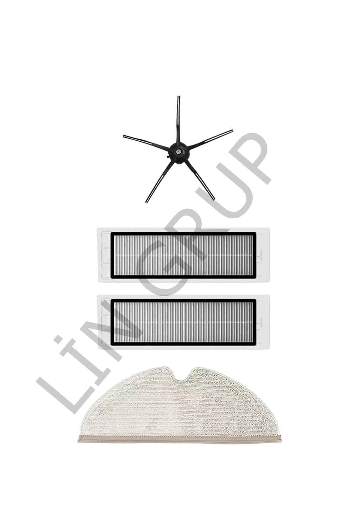 Roborock S5 Max Robot Süpürge Uyumlu 4'lü Yedek Parça Seti