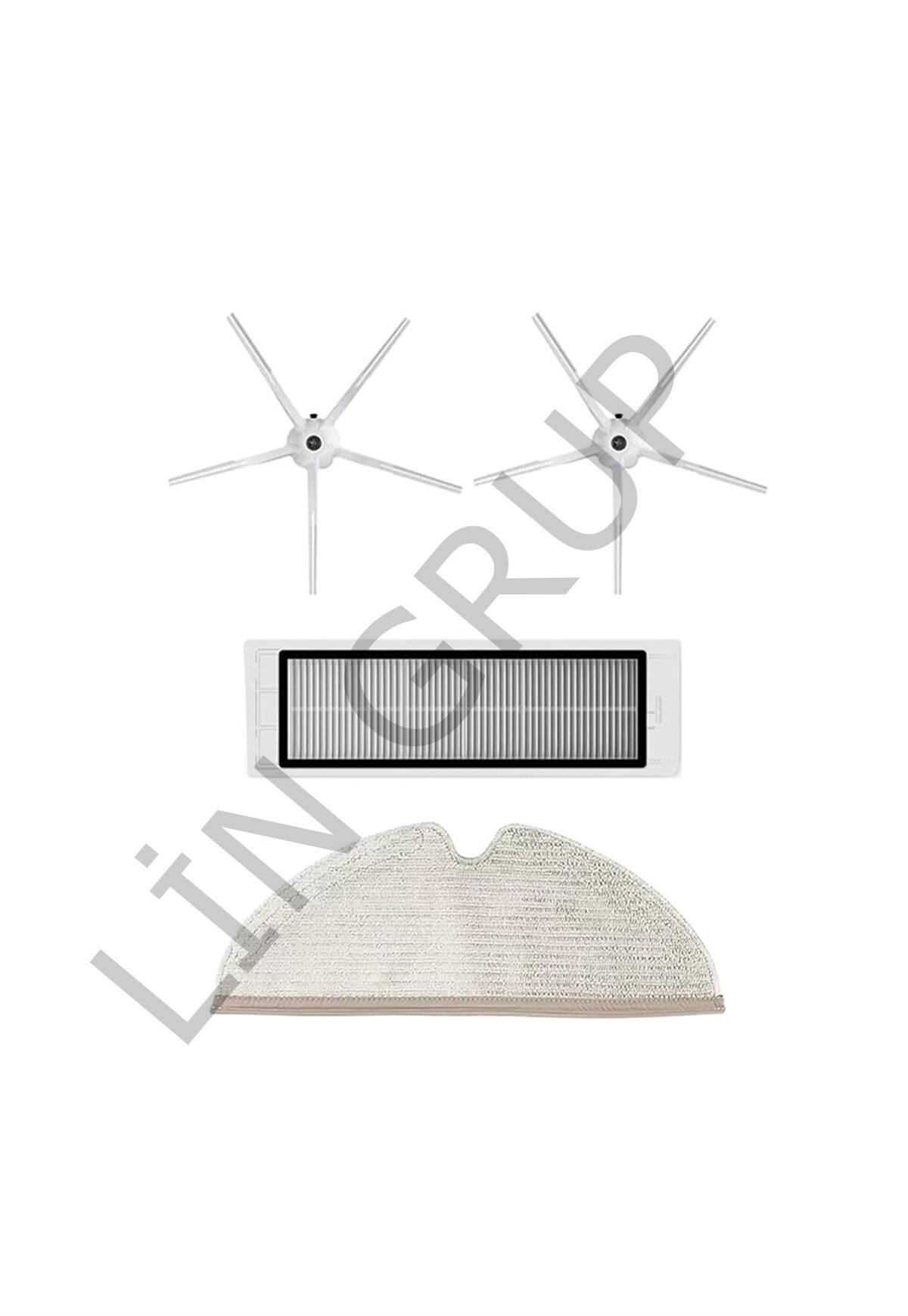 Roborock S5 Max Robot Süpürge Uyumlu 4'lü Yedek Parça Seti