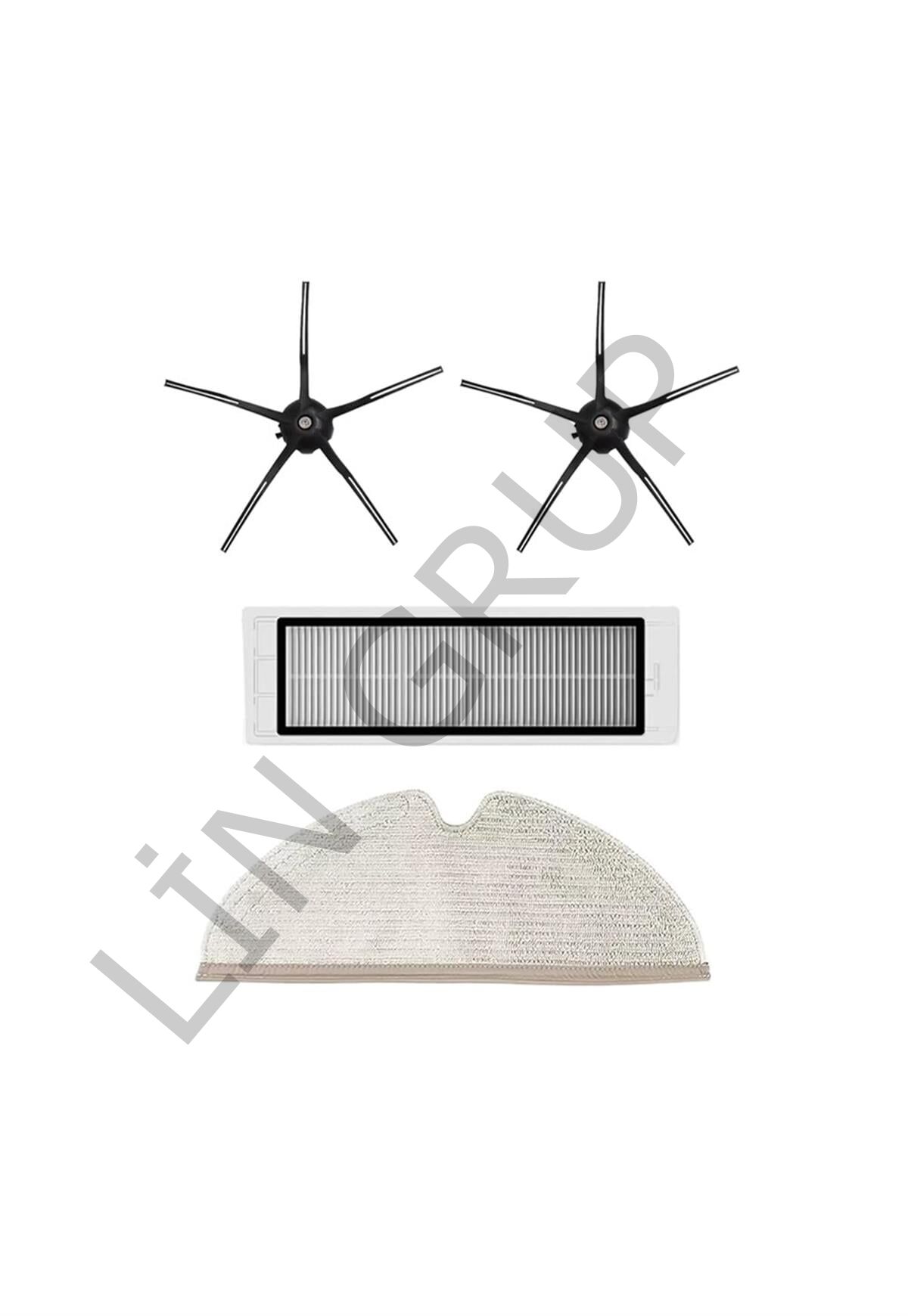 Roborock S5 Max Robot Süpürge Uyumlu 4'lü Yedek Parça Seti