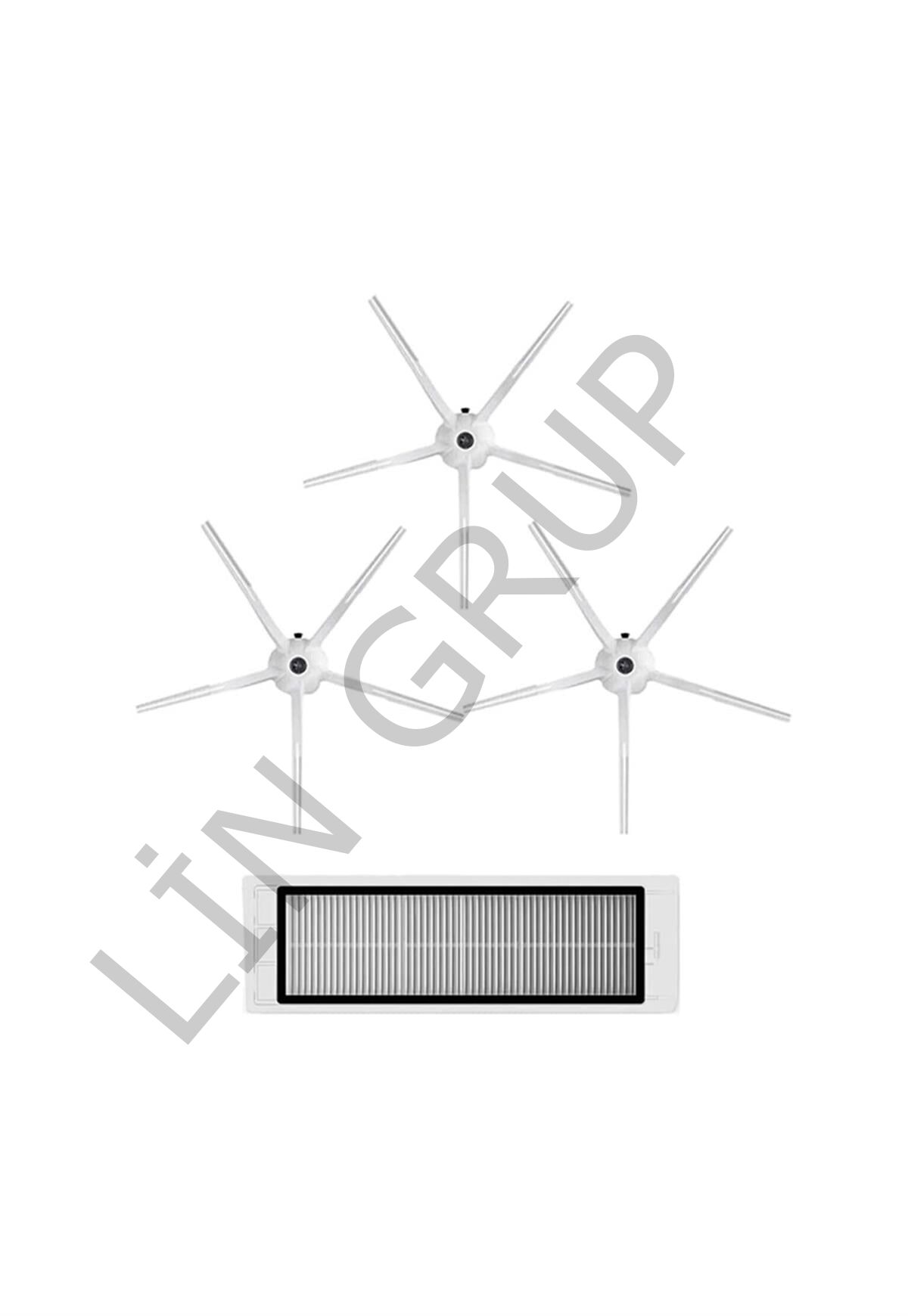 Roborock S5 Max Robot Süpürge Uyumlu 4'lü Yedek Parça Seti