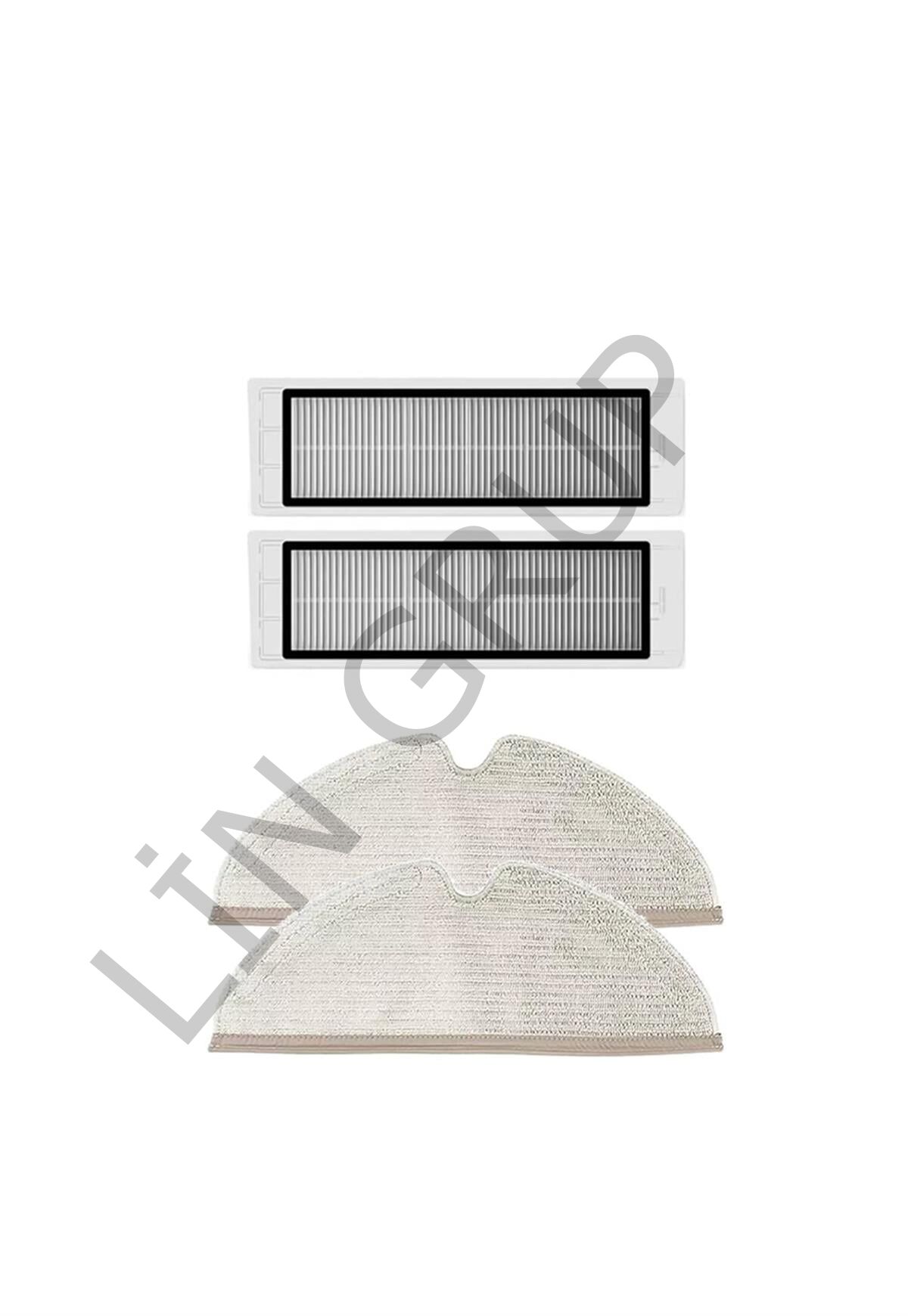 Roborock S5 Max Robot Süpürge Uyumlu 4'lü Yedek Parça Seti