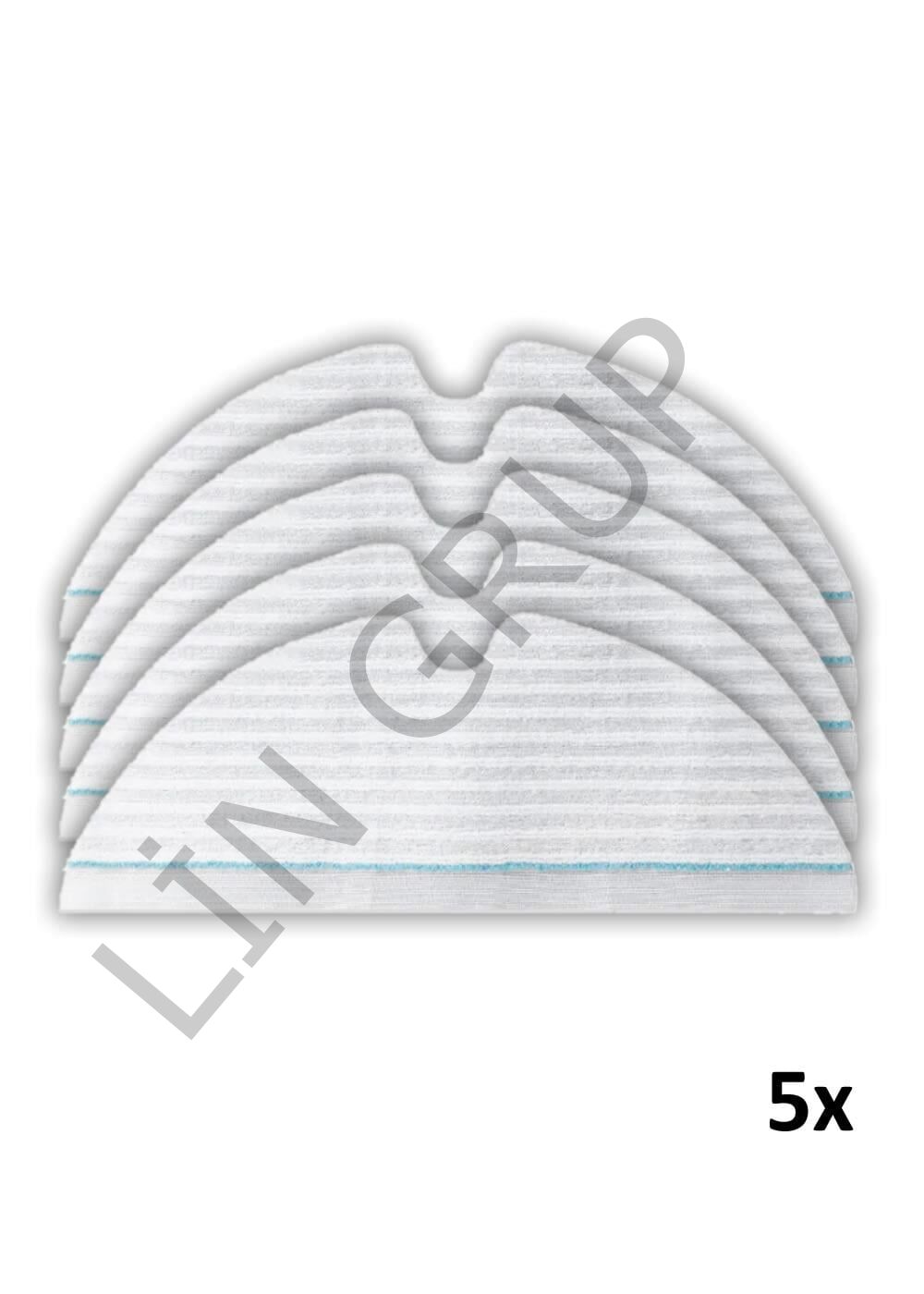 Roborock S5 Max Robot Süpürge Uyumlu 5'li Tek Kullanımlık Mop Bezi